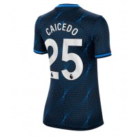 Dámy Fotbalový dres Chelsea Moises Caicedo #25 2023-24 Venkovní Krátký Rukáv